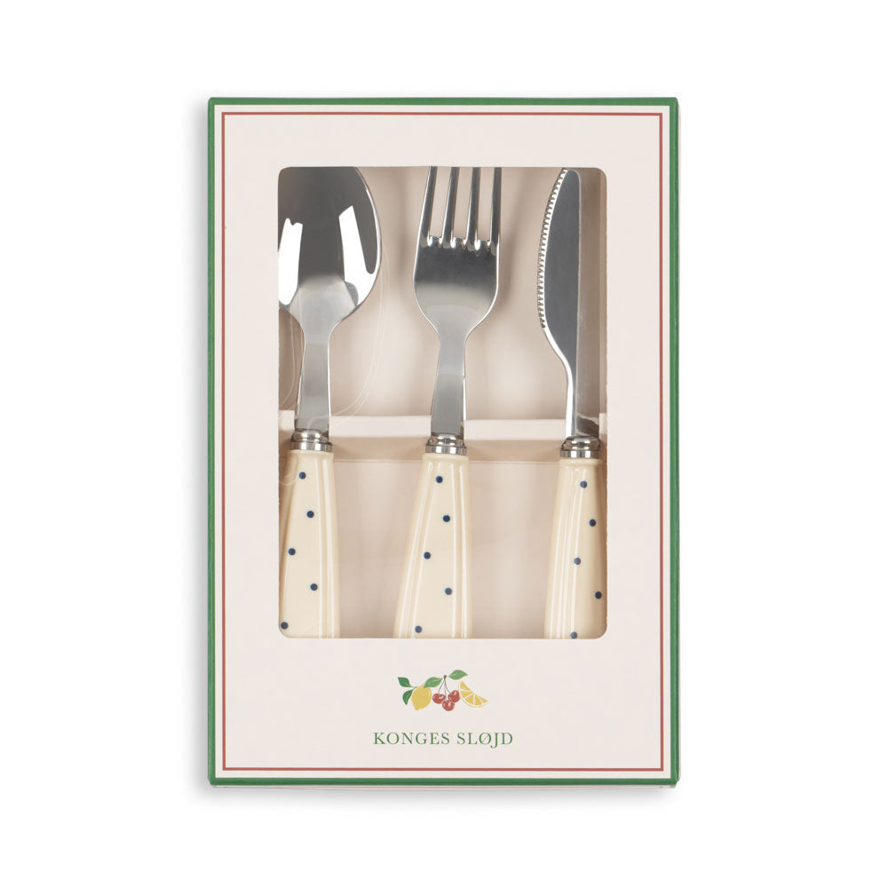 Bestickset, Navy Dots - Konges Slöjd