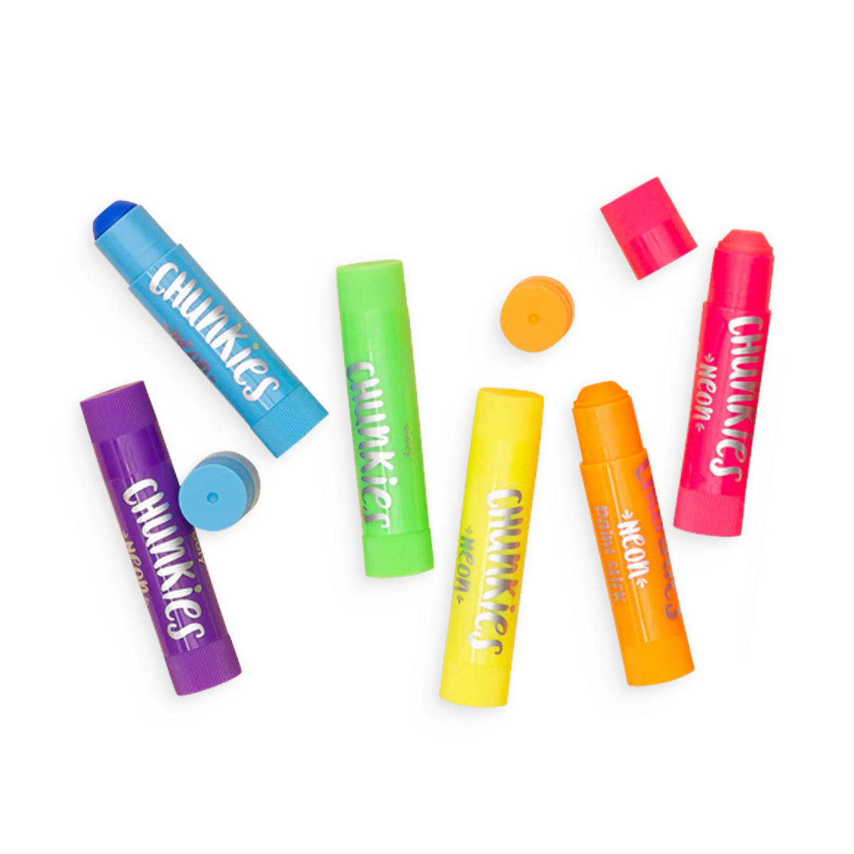 Färgstift/Färgkritor, Chunkies Paint Sticks, Neon 6-Pack - Ooly