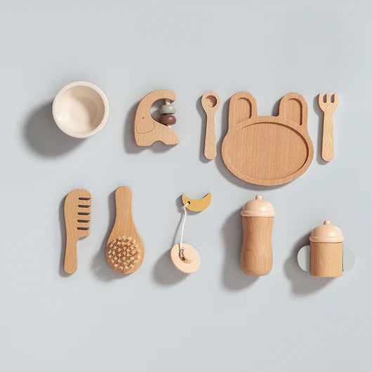 Matset för dockor, Trä