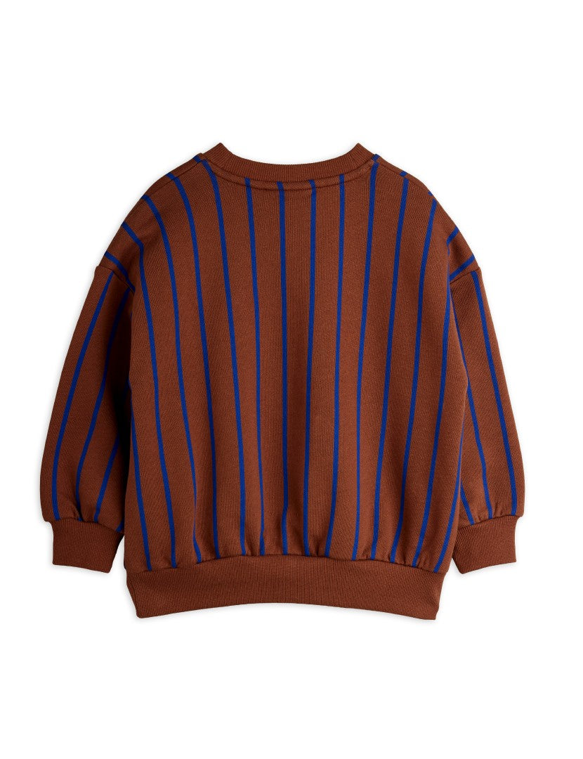 Vertical Stripe Sweatshirt, Chapter 1, Brun - Mini Rodini