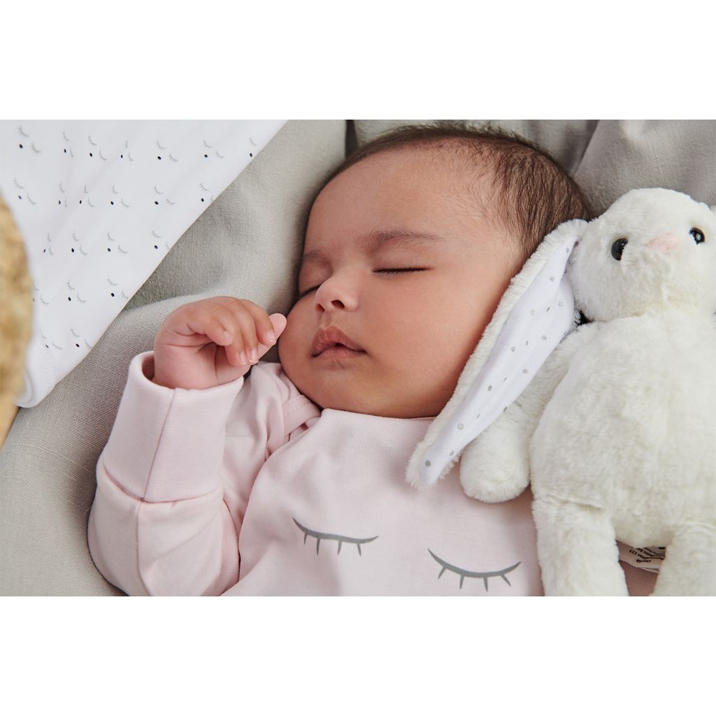 Sleeping Cutie Cover Footie, Rosa / Grå SC