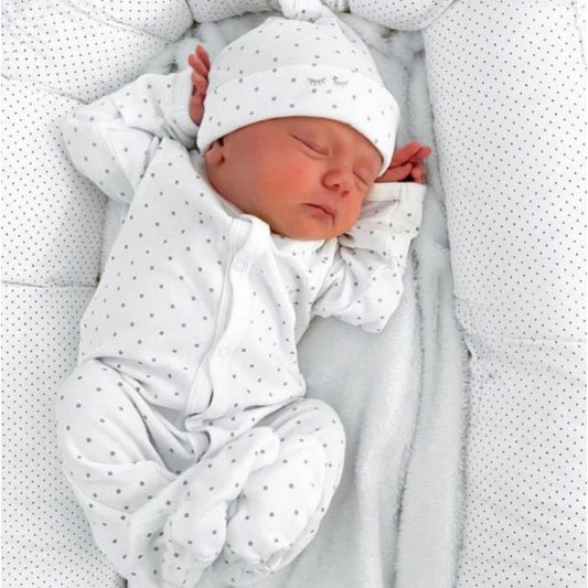 Saturday Overall, Vit/Silver Prickar - Livly