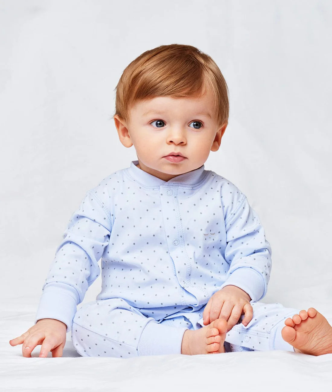 Saturday Overall, Blå/Silver Prickar - Livly