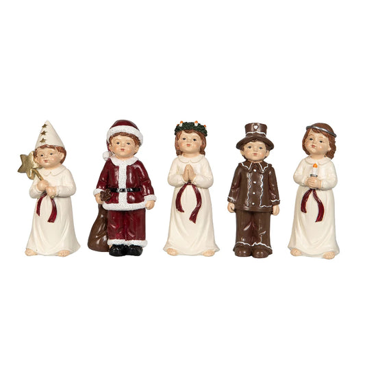 Luciatåg 5-set, Stor 12 cm - A lot decoration
