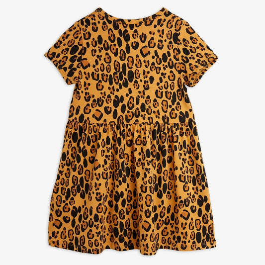 Basic Leopard Klänning Beige - Mini Rodini