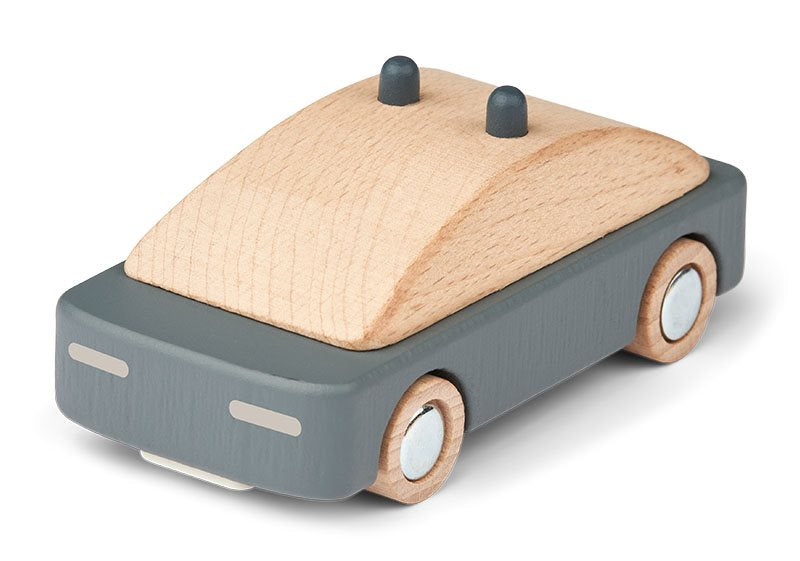 Räddningsfordon Trä, 3-pack, Village, Whale Blue Multi Mix - Liewood