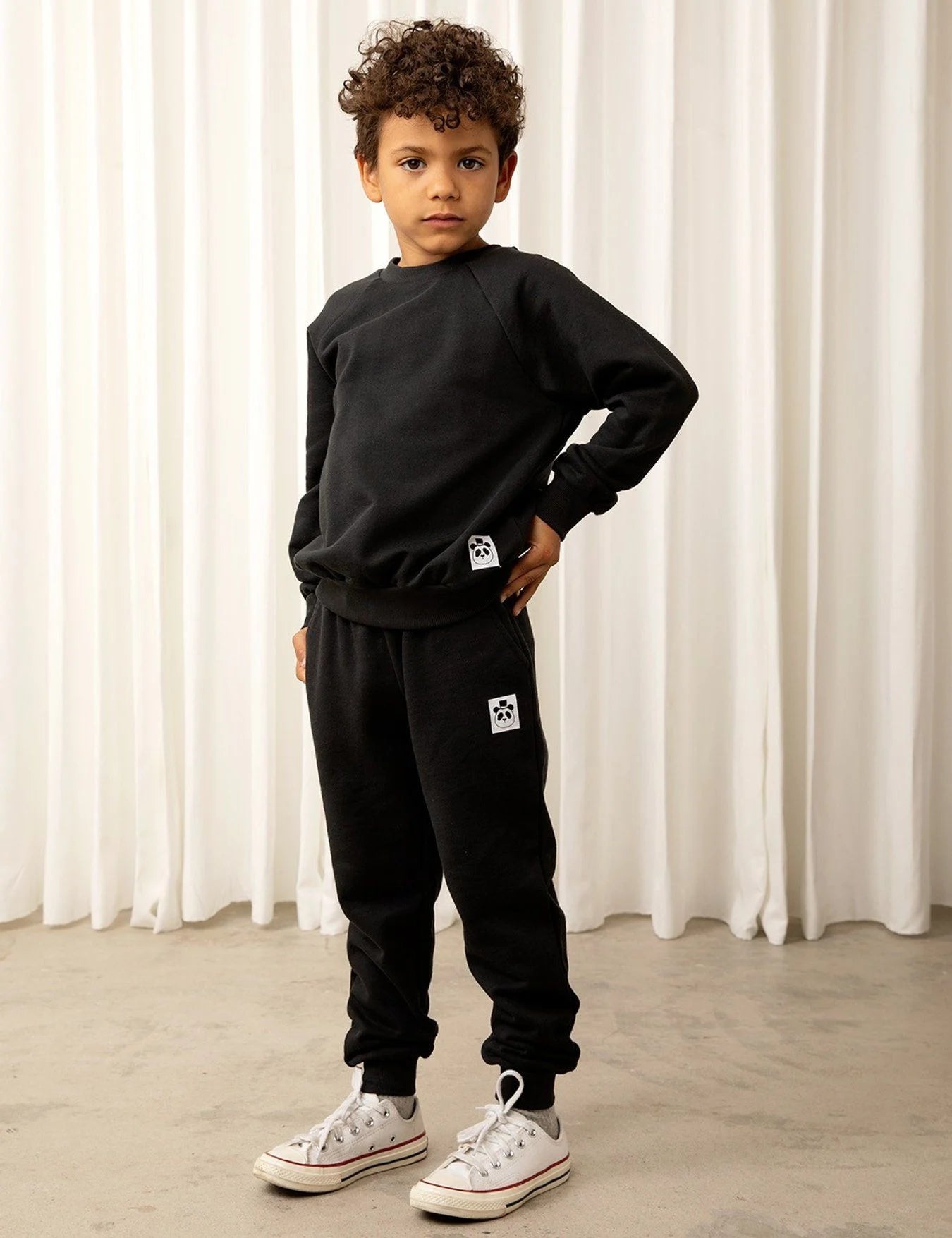 Basic Sweatpants, Svart - Mini Rodini