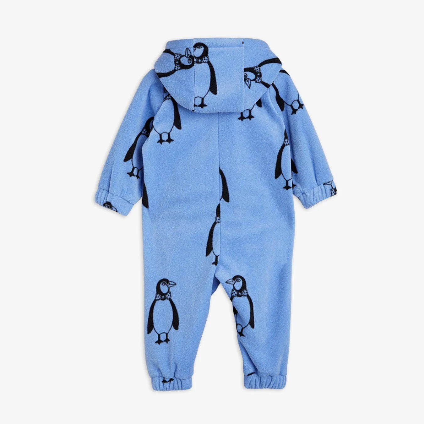 Penguin Fleece Onesie, Blå - Mini Rodini