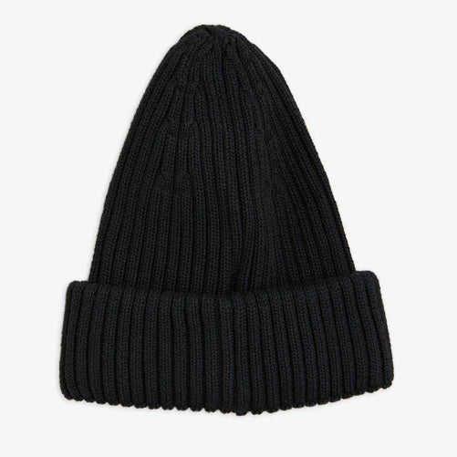 Barnmössa, Panda Beanie, Svart - Mini Rodini