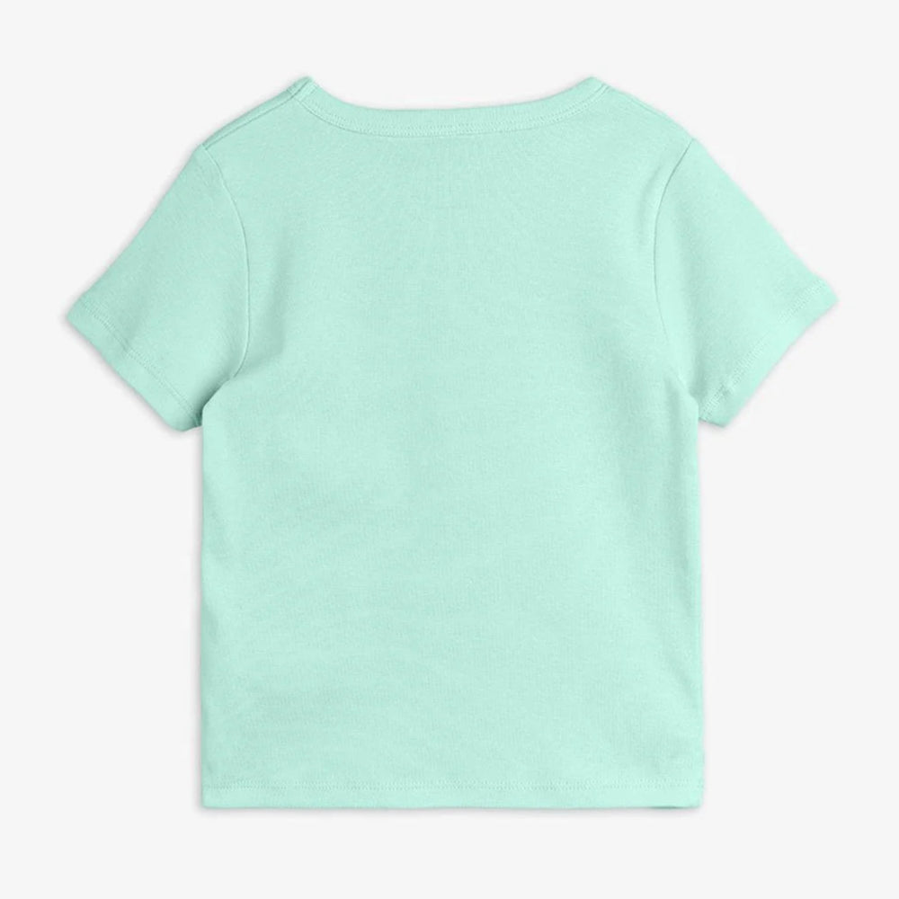 Squirrel sp ss tee Grön, Strl 128/134 - Mini Rodini