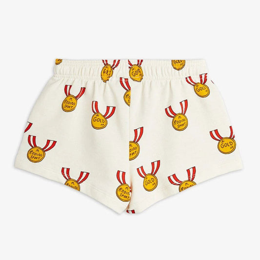 Medals AOP Sweatshorts, Grå - Mini Rodini