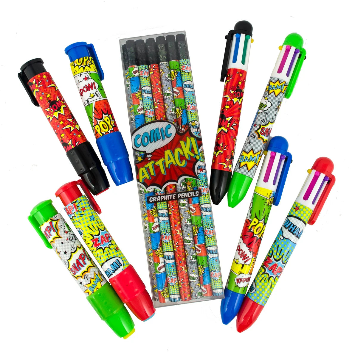 Blyertspennor, 12-pack, Comic Attack - Ooly