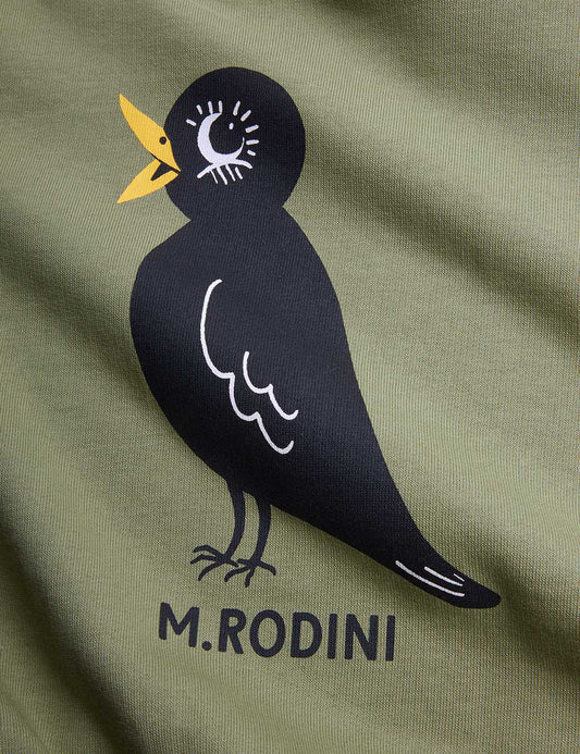 Blackbird Sweatshirt AW25 PRE, Grön - Mini Rodini