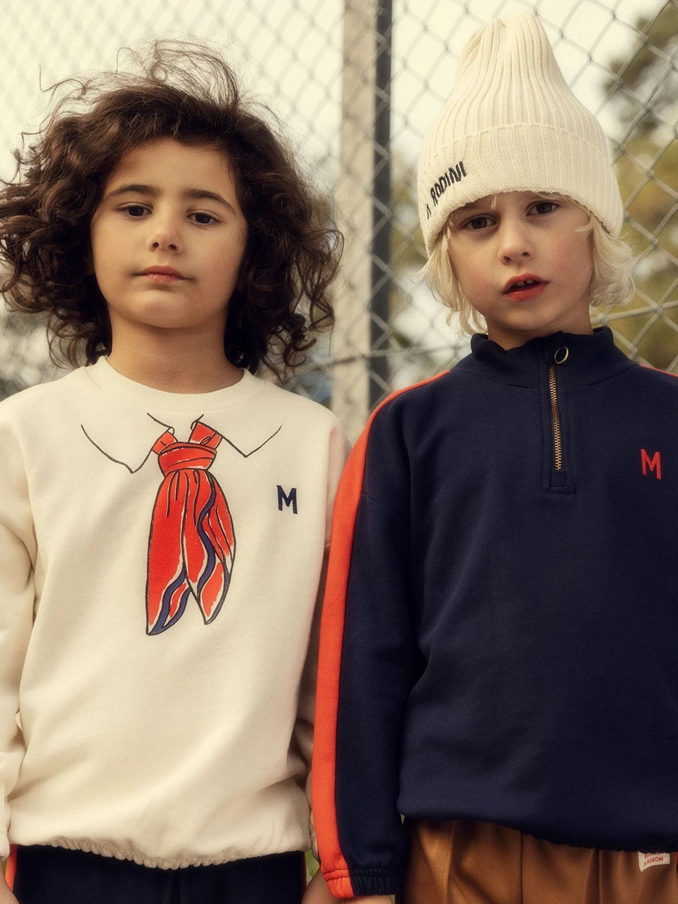 Panel Sweatshirt, Blå - Mini Rodini