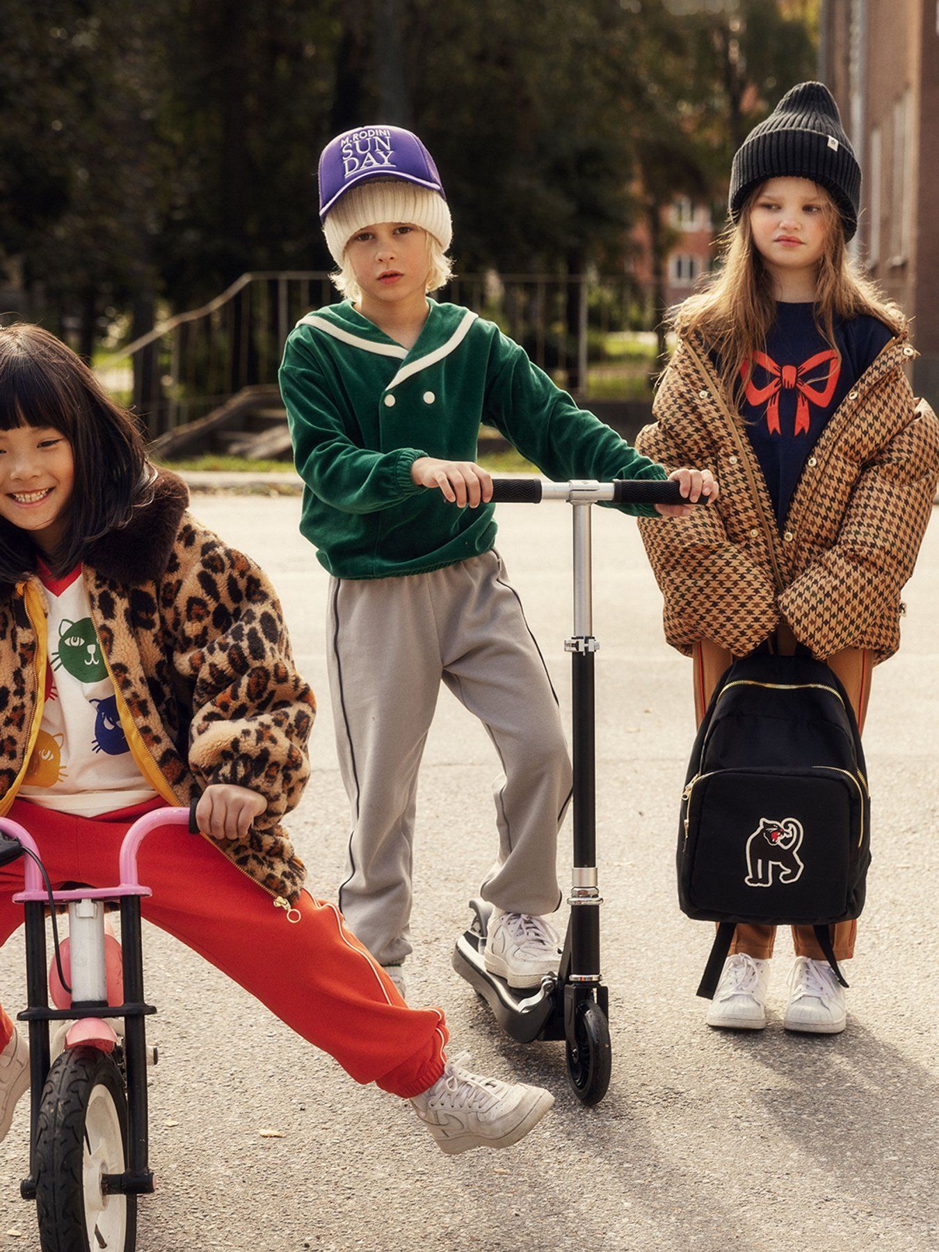 Bow Sweatshirt, Blå, Strl 128/134 - Mini Rodini