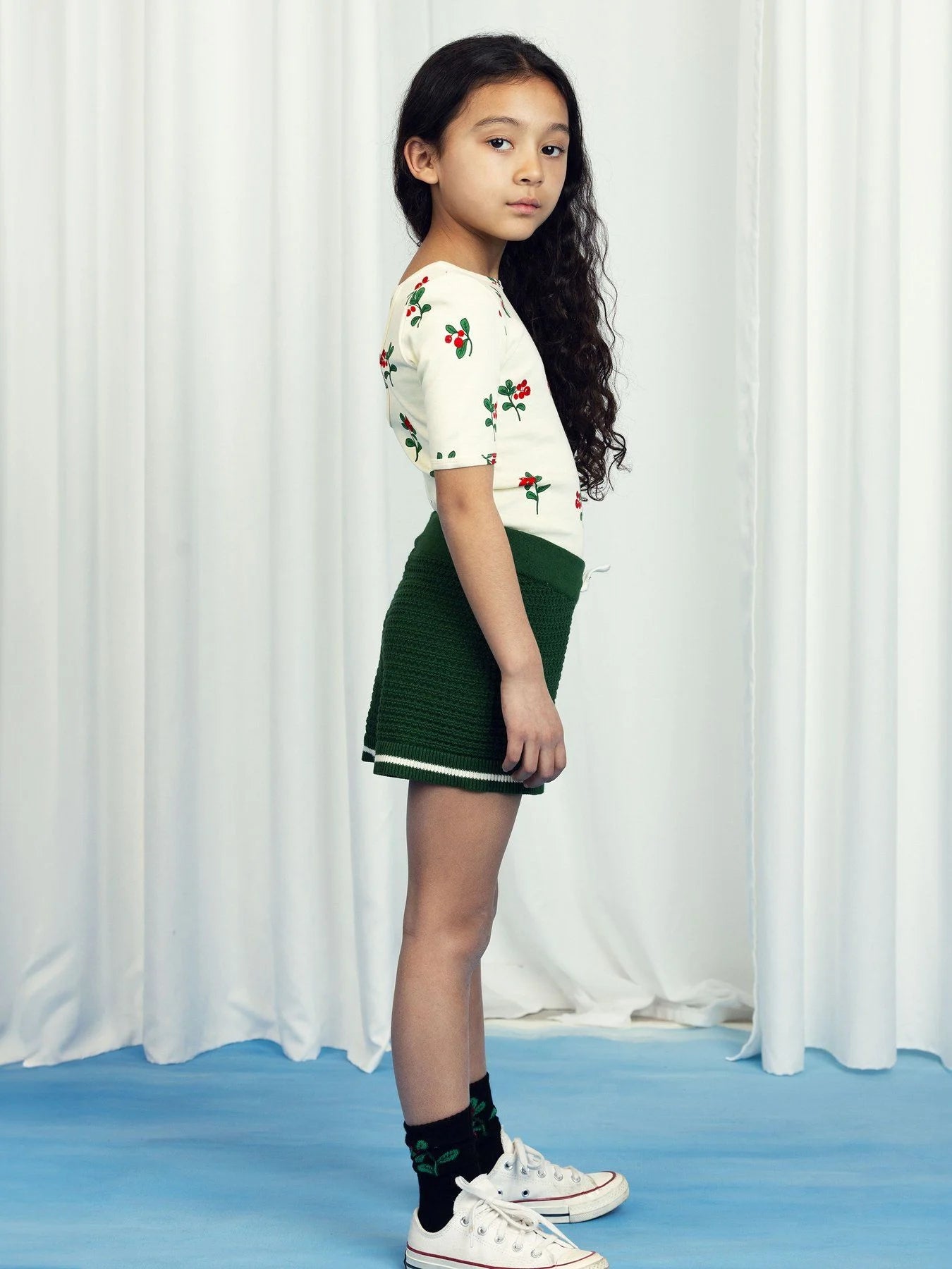 Lingonberries balett T-shirt, Offwhite - Mini Rodini