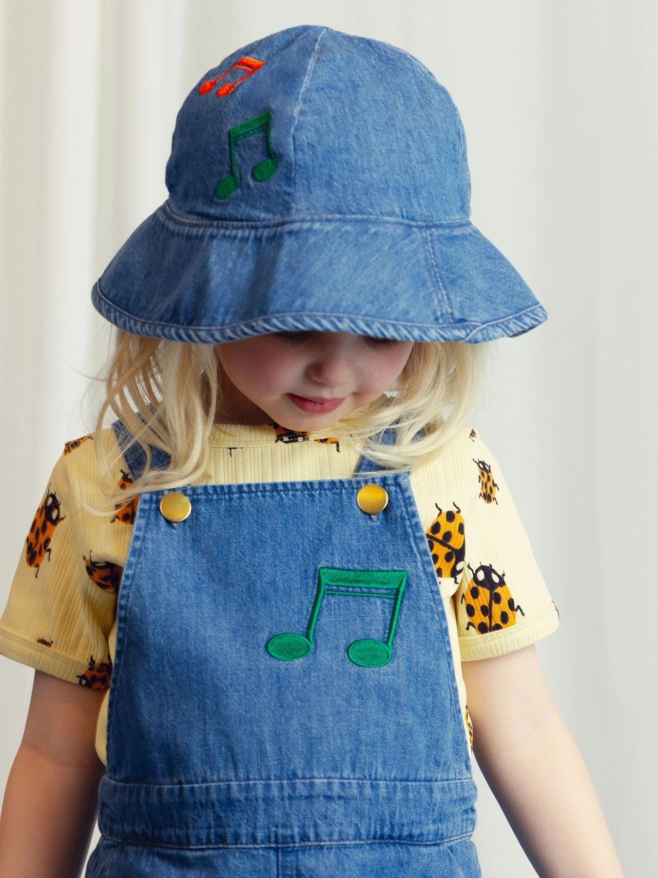 Note Denim Solhatt, Blå - Mini Rodini
