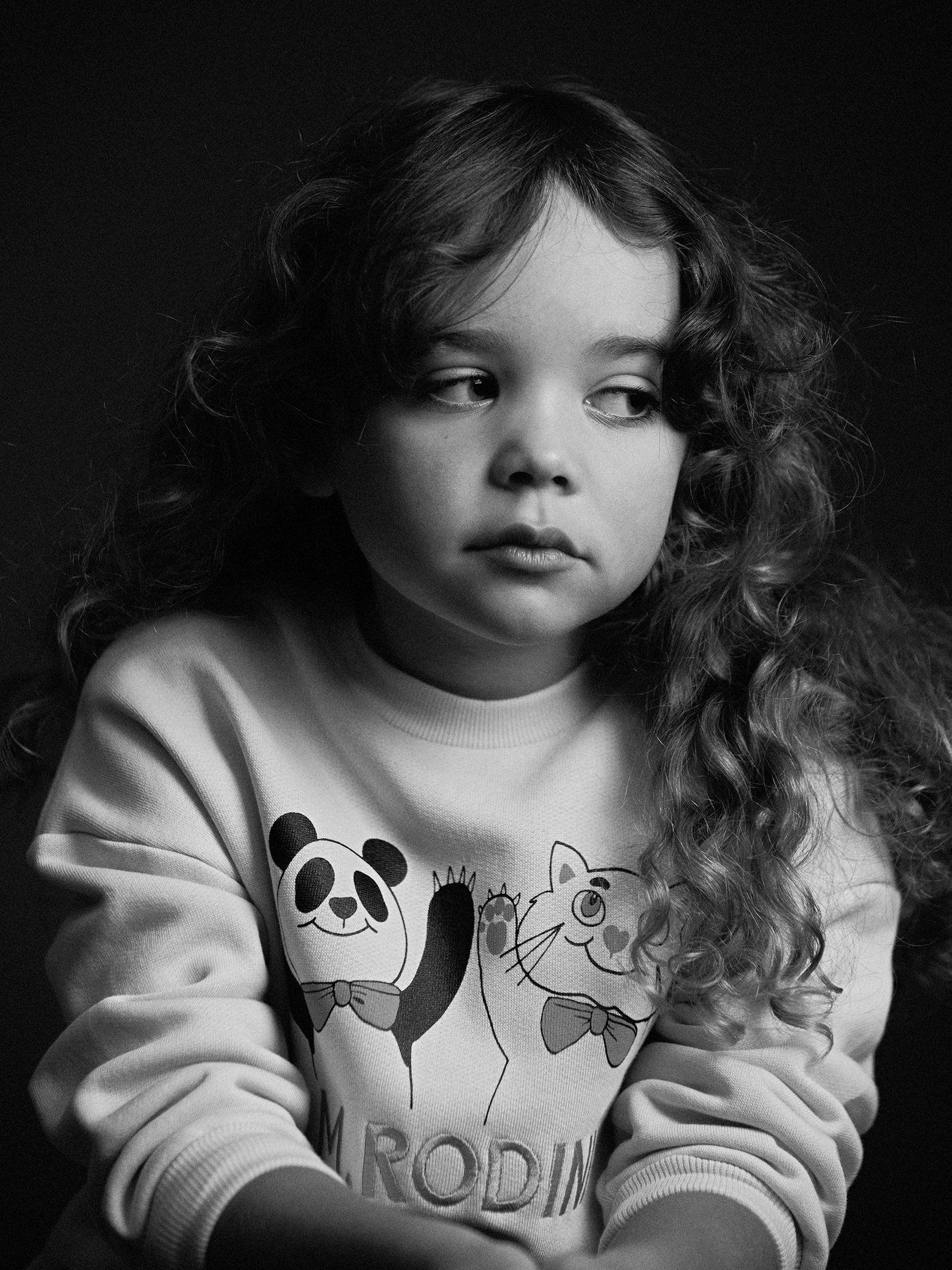 Panda & Cat Sweatshirt, Chapter 1, Offwhite - Mini Rodini