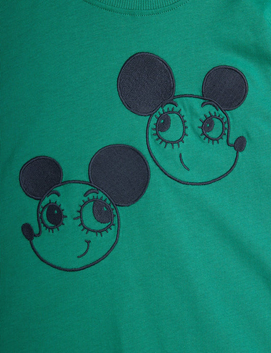 Ritzratz EMB SS Tee, Chapter 2, Grön - Mini Rodini