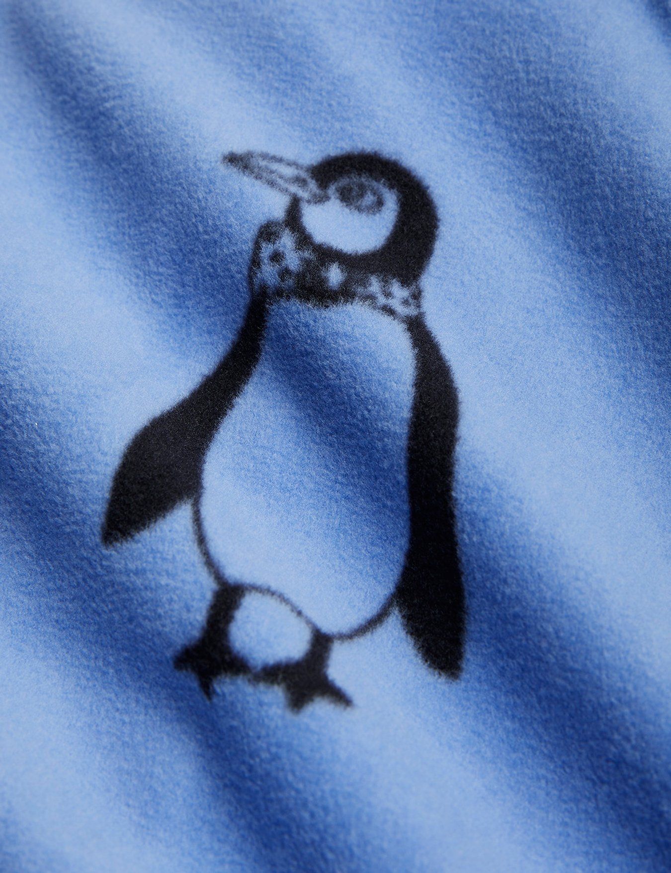 Penguin Fleece Byxor, Blå - Mini Rodini