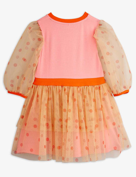 Prickig tyll klänning, Dotted Tulle Dress, Chapter 2, Rosa - Mini Rodini