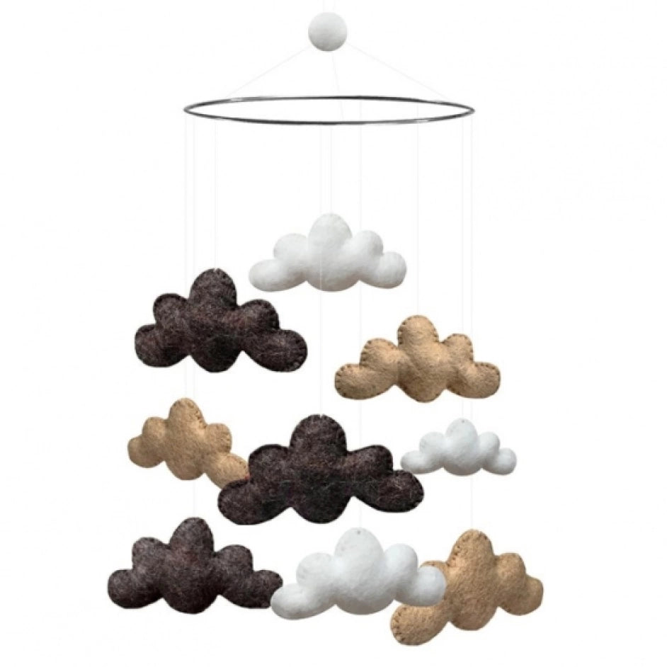 Gamcha Mobil, Moln, Grå/Beige