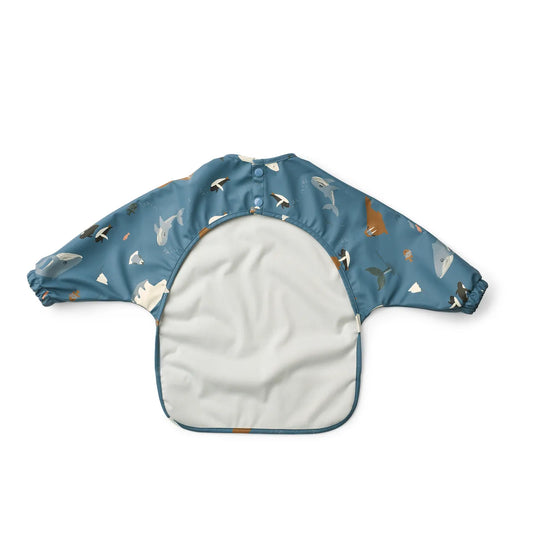 Haklapp, Merle Printed Cape Bib, Arctic Sea/Oceanview - Liewood