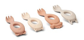 Silikonskedar 4-pack, Liva, Rose/Multi Mix - Liewood