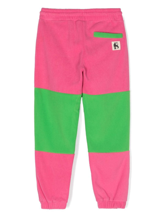 Fleecebyxor, Rosa/Grön - Mini Rodini