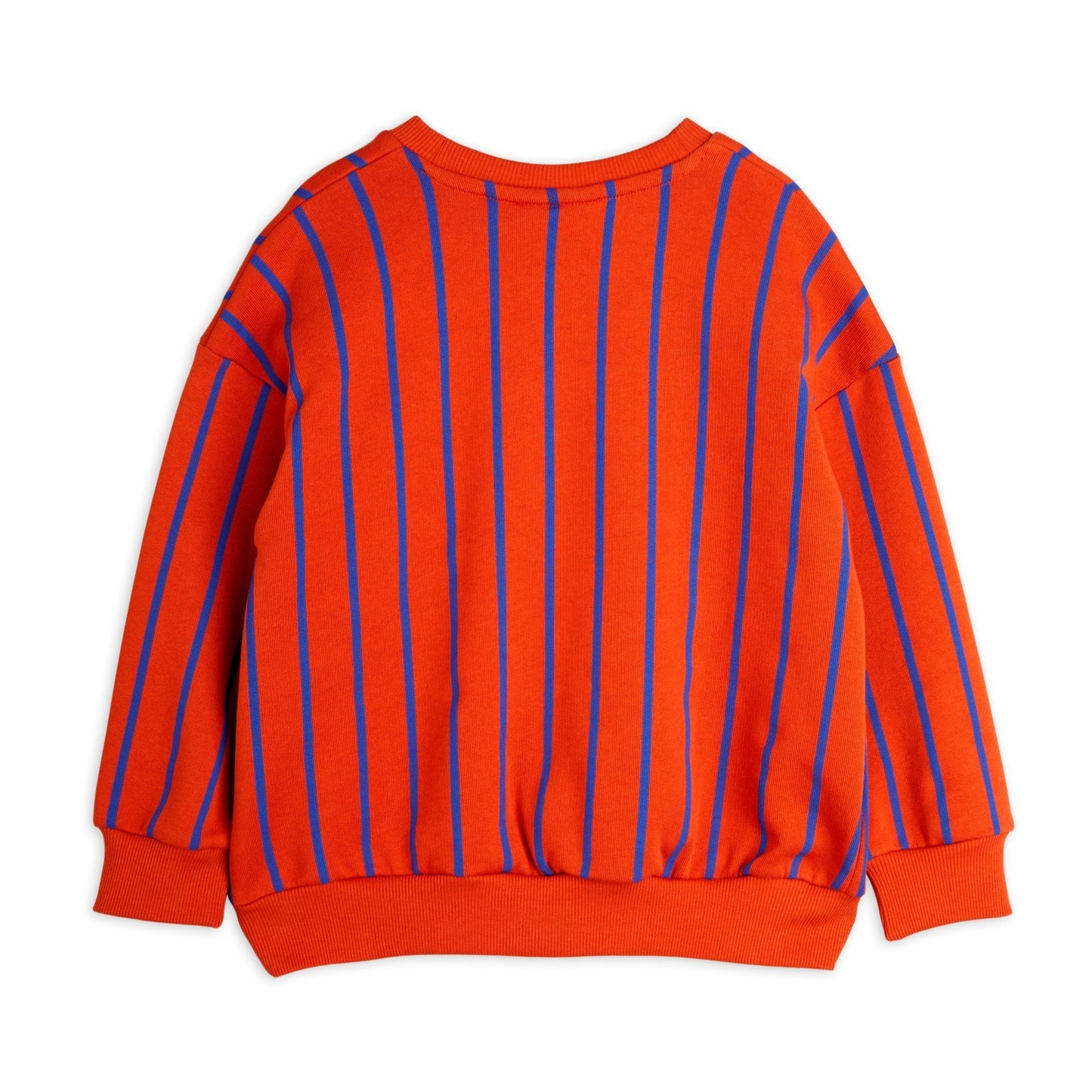 Vertical Stripe Sweatshirt, Röd - Mini Rodini