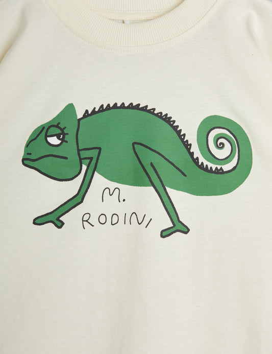 Lizard T-shirt, Offwhite - Mini Rodini