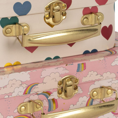 Resväskor 2-pack, Rainbow - Konges Sløjd