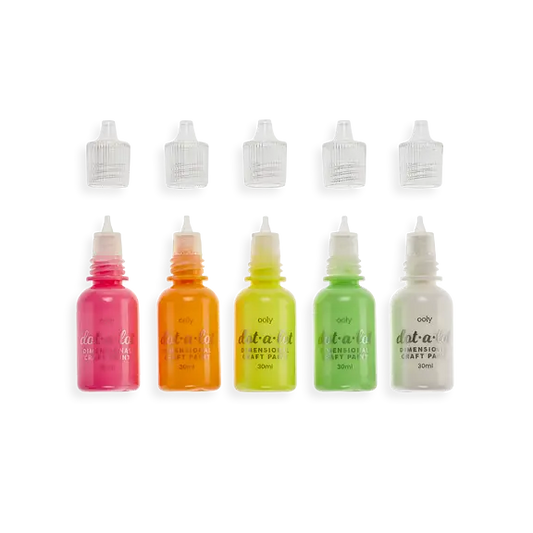 Målarfärg, 3D-liner, Dot-A-Lot Craft Paint, Neon - Ooly