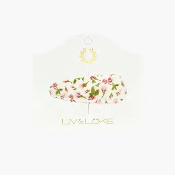 ILSE Hårspänne, SWEET PINK FLORAL - Liv & Loke