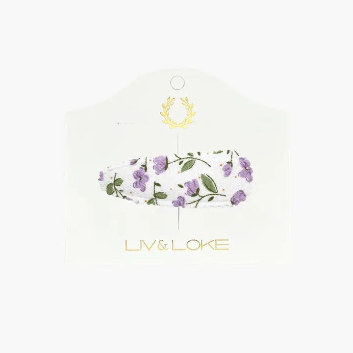 ILSE Hårspänne, SWEET LILAC FLORAL - Liv & Loke