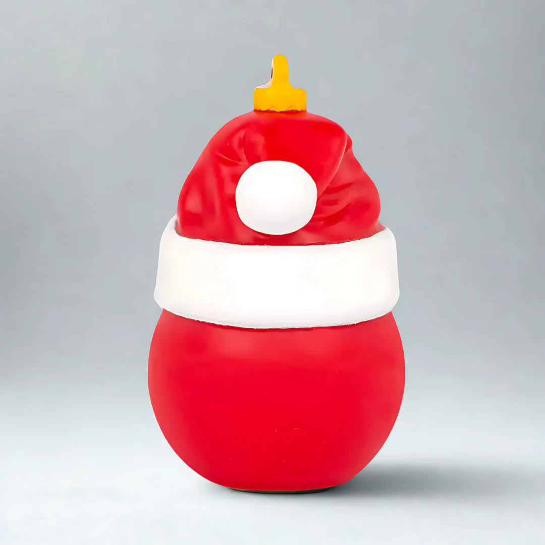 Rund Gummi Anka med Tomteluva - Lilalu