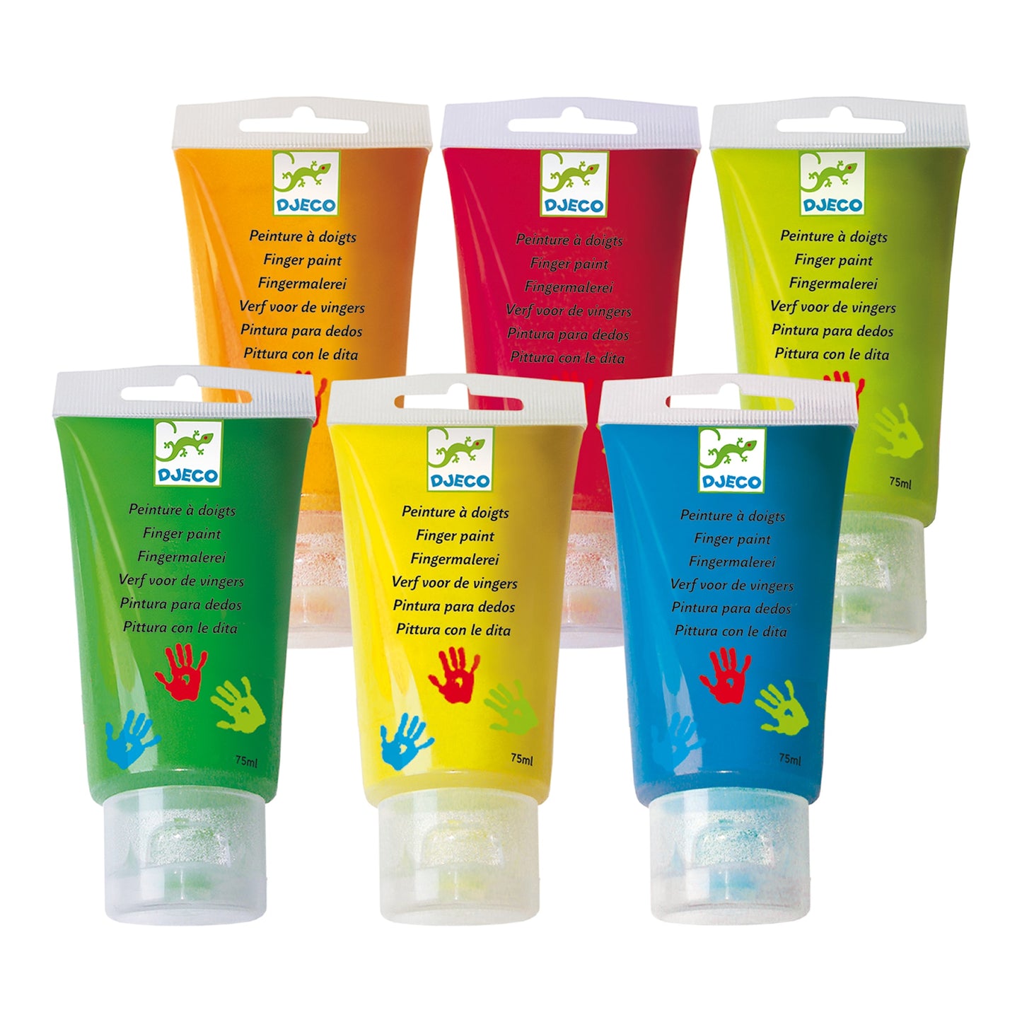 Fingerfärg, 6 stycken - Djeco