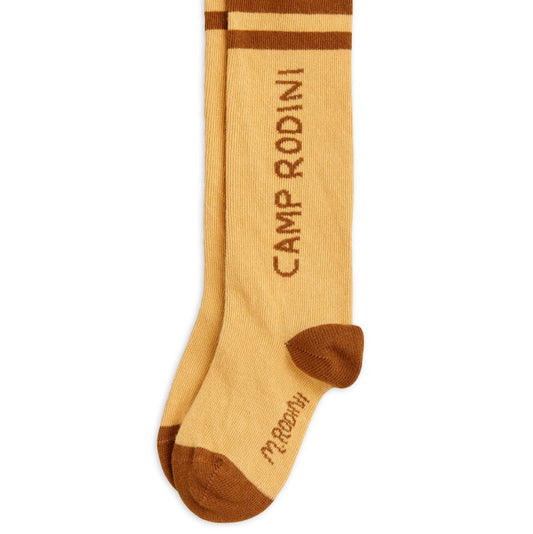 Camp Rodini Knee-High Socks, Beige - Mini Rodini