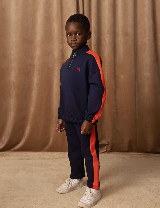 Panel Sweatshirt, Blå - Mini Rodini