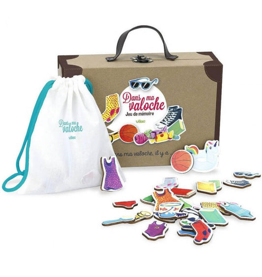 Memory Spel, Trä, Dans Ma Valoche - Vilac