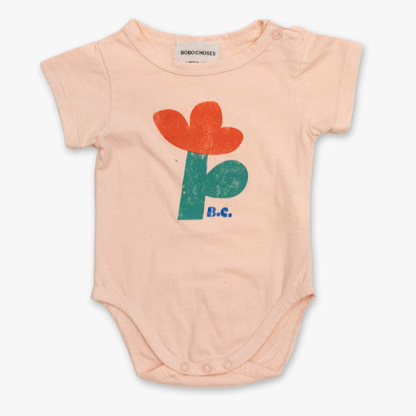 Body, Sea Flower Short Sleeve, Strl 6 mån - Bobo Choses