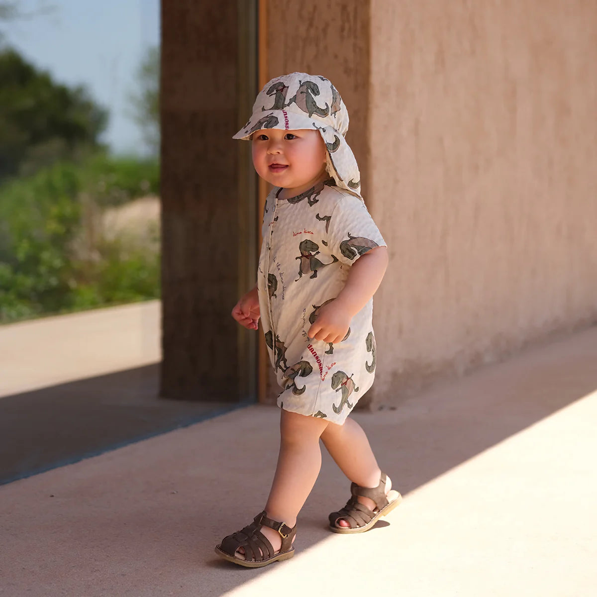 Ace Romper Gots, Dansosaurus, Strl 12 mån - Konges Sløjd