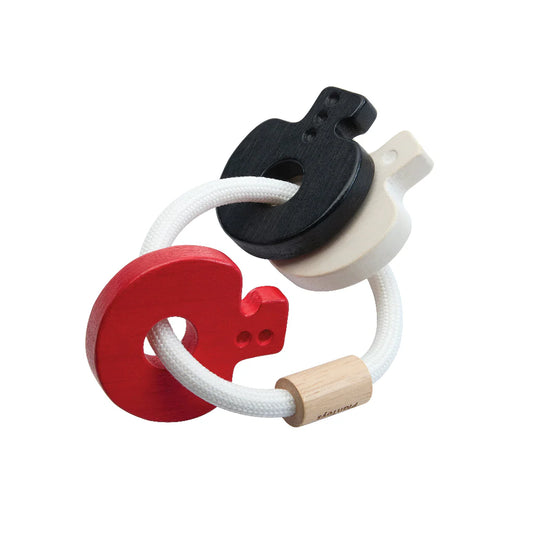 Skallra, Key Rattle - High Contrast - PlanToys