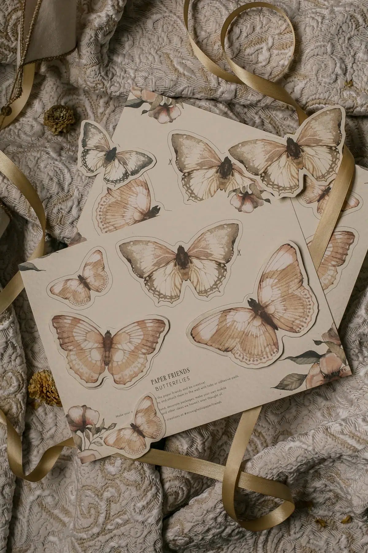 DIY Paper Friends, Fjärilar - Mrs Mighetto