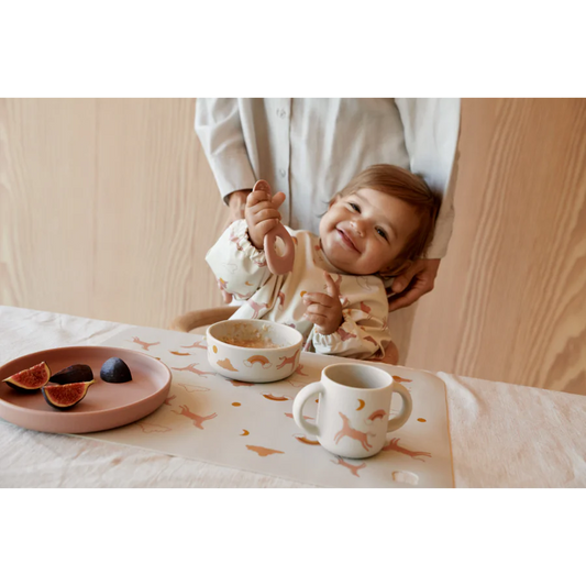 Matset, Vivi Printed Tableware Set, Aviator/Ecru - Liewood