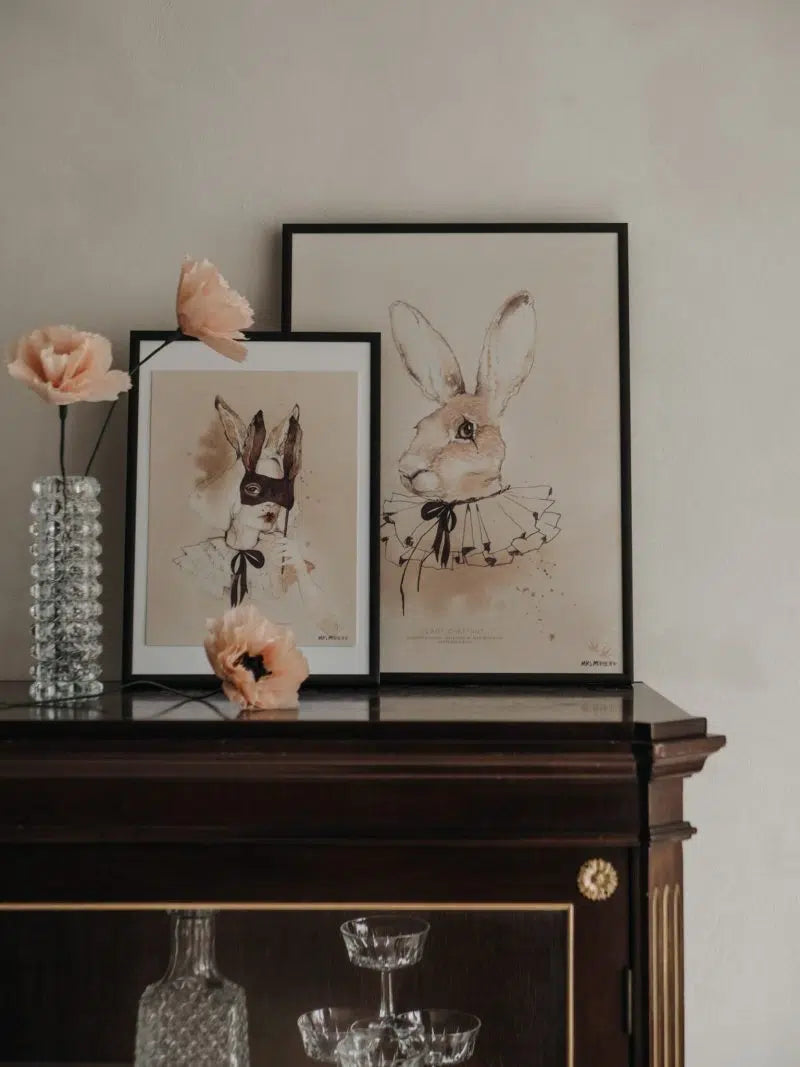 Poster, Lady EBONY 18X24 cm - Mrs Mighetto