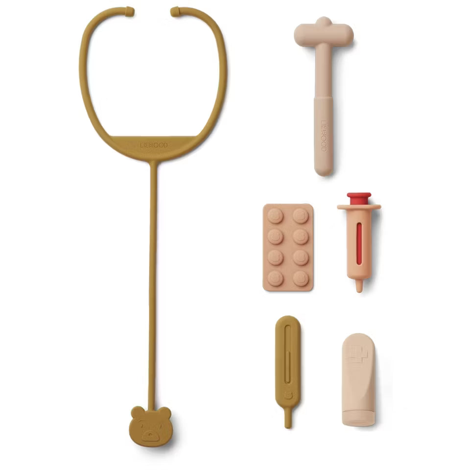 Silicone doctor set, Lennart Rose multi mix - Liewood