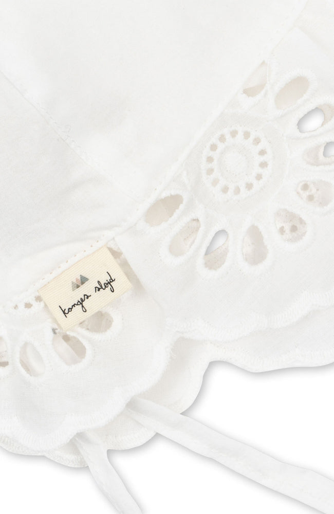 Posey Bonnet/Solhatt, Optic White - Konges Sløjd