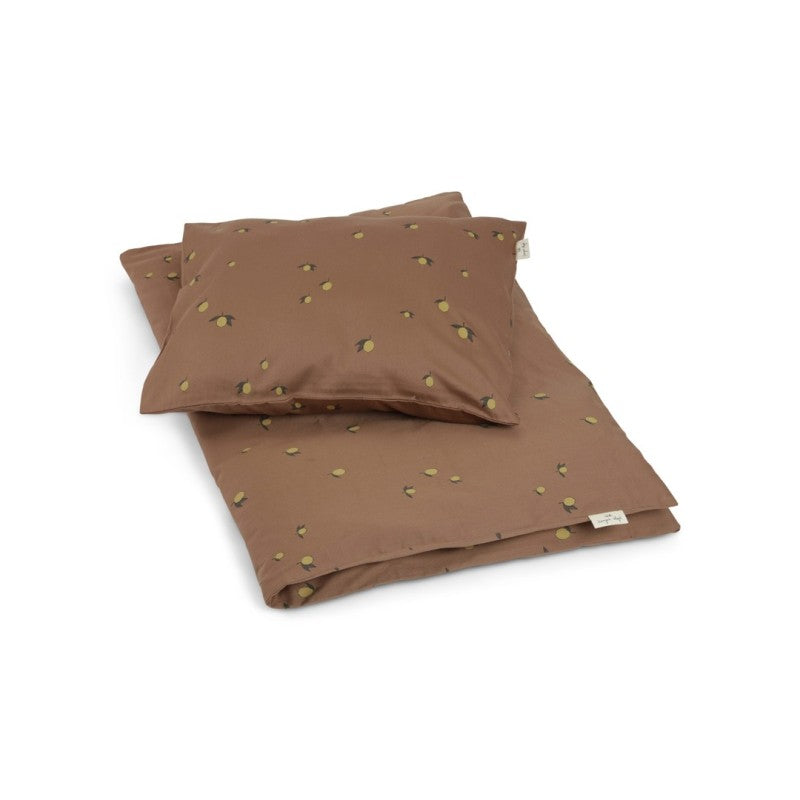 Påslakanset, Junior Bedding, Lemon Brown - Konges Sløjd