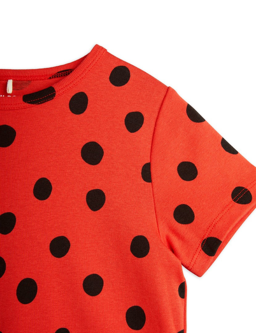 Dot T-shirt, Röd, Strl 104/110 - Mini Rodini